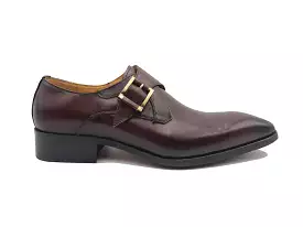 Monk Strap Buckle Leather Loafer