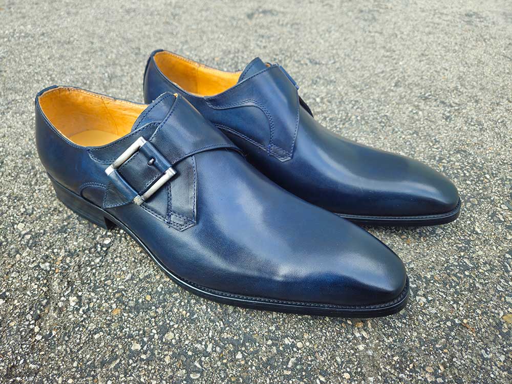 Monk Strap Buckle Leather Loafer