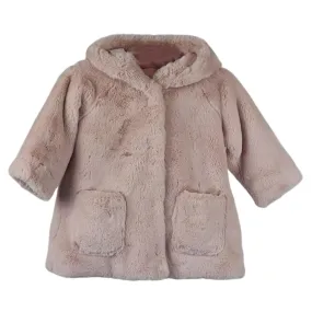 MONNALISA BABY GIRLS FAUX FUR COAT 18 MONTHS