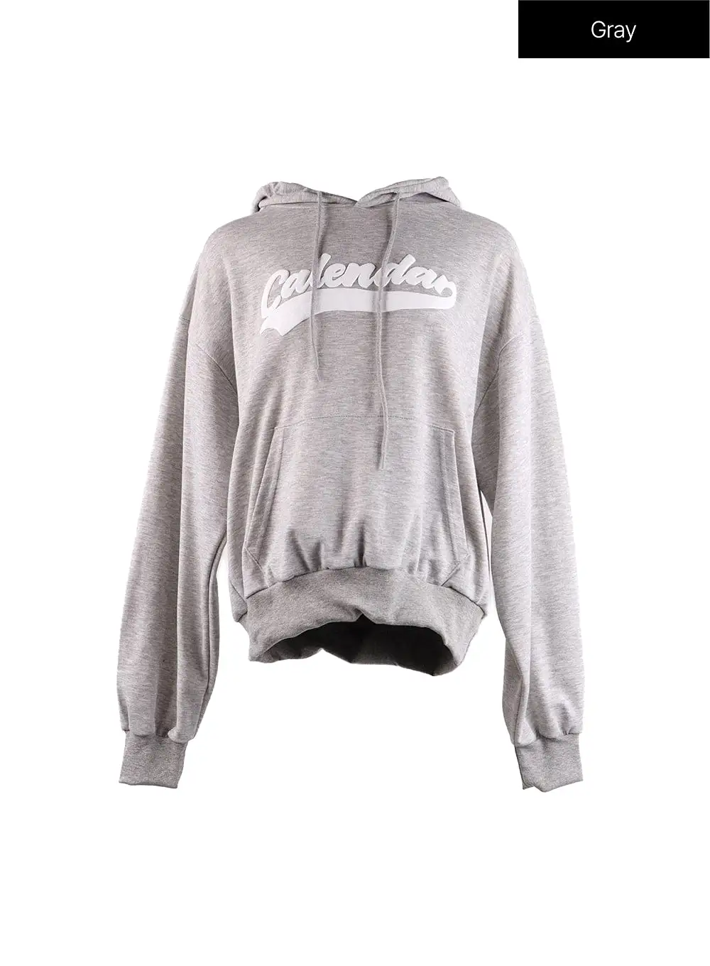 Oversized Graphic Lettering Hoodie IF408