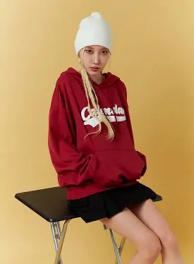 Oversized Graphic Lettering Hoodie IF408