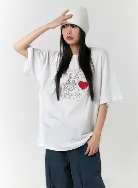 Oversized Graphic Tee CF406