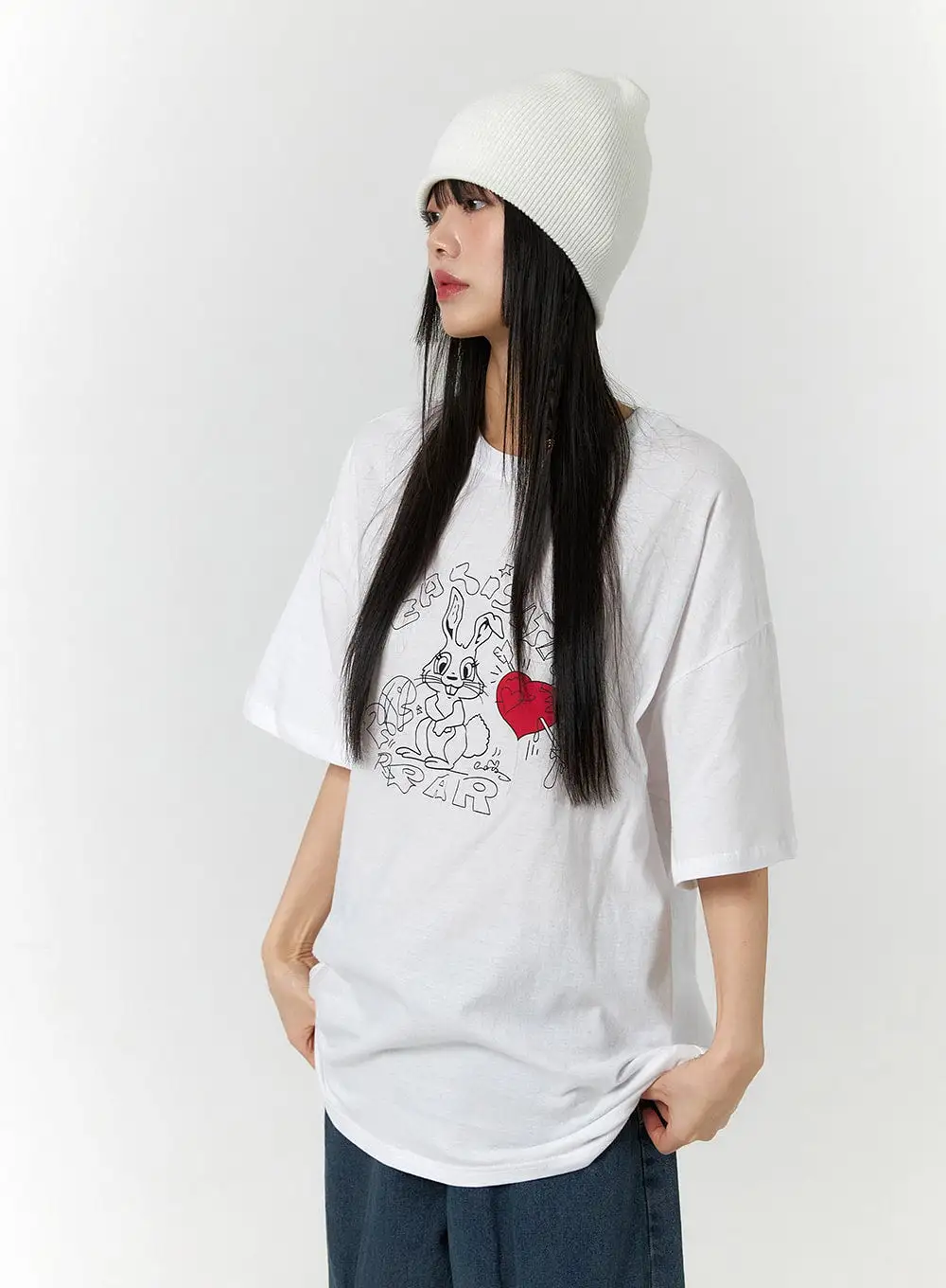 Oversized Graphic Tee CF406