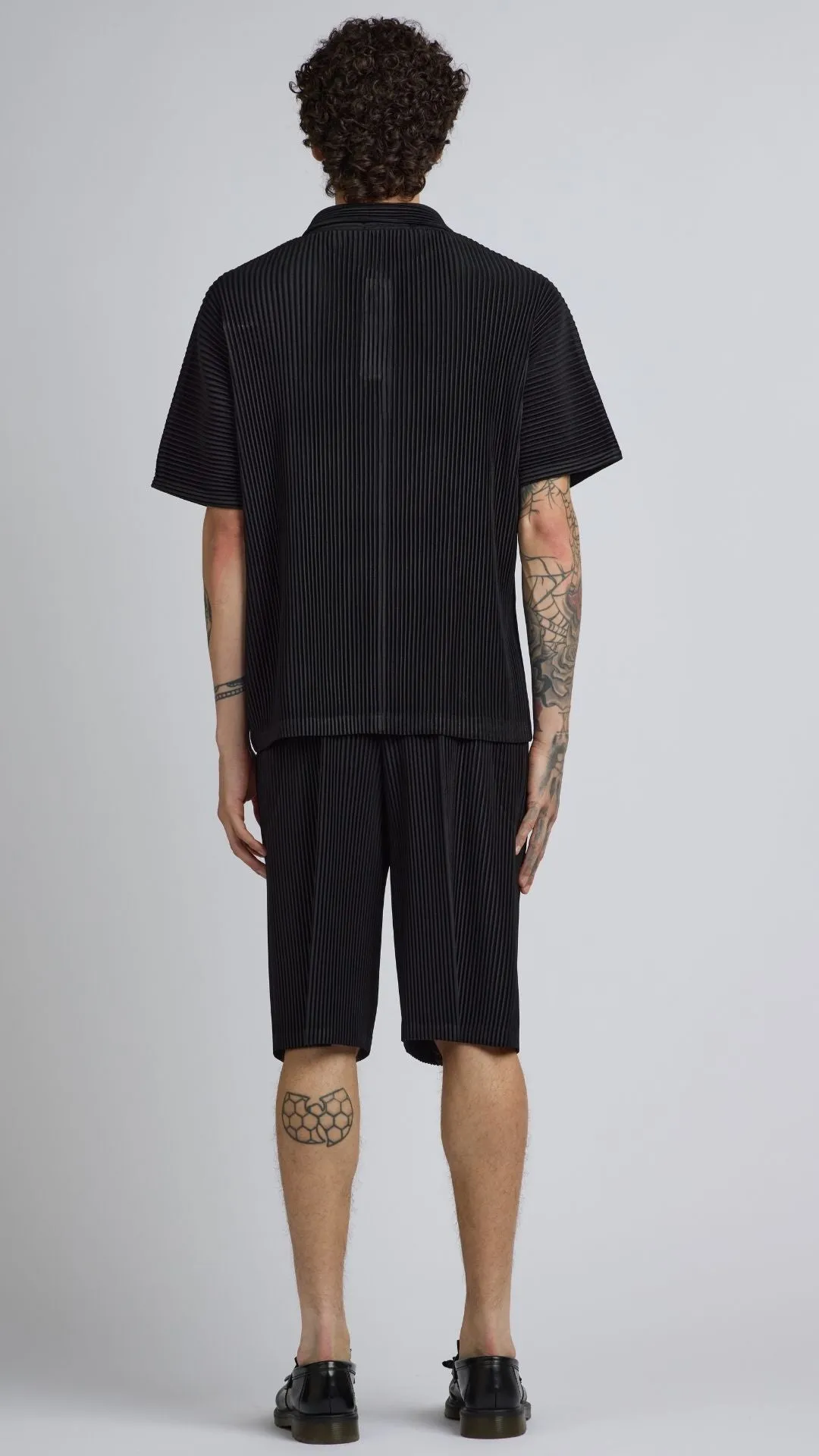 Pleated Shirt In Black