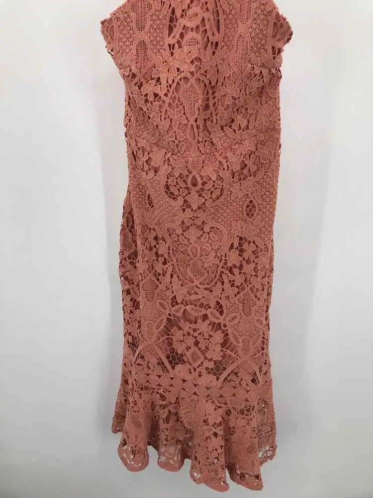 Pre-Owned Two Sisters Orange Size 6 Maxi Sleeveless Dress