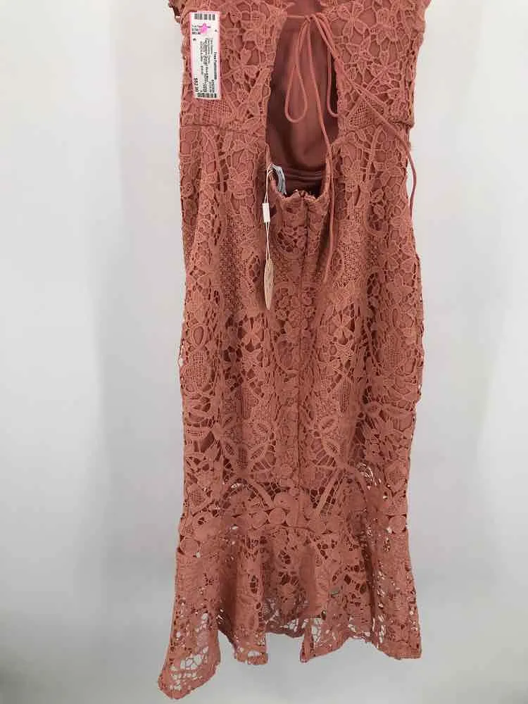 Pre-Owned Two Sisters Orange Size 6 Maxi Sleeveless Dress