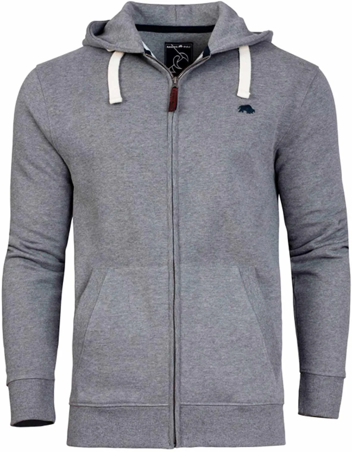 Raging Bull Classic Zip Through Hoody - Grey