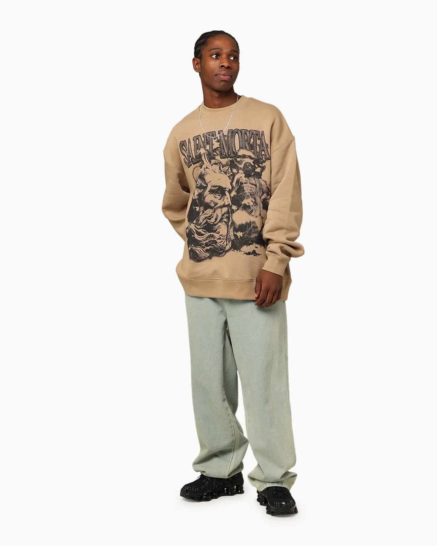 Saint Morta Zeus Heavy Crewneck Sand