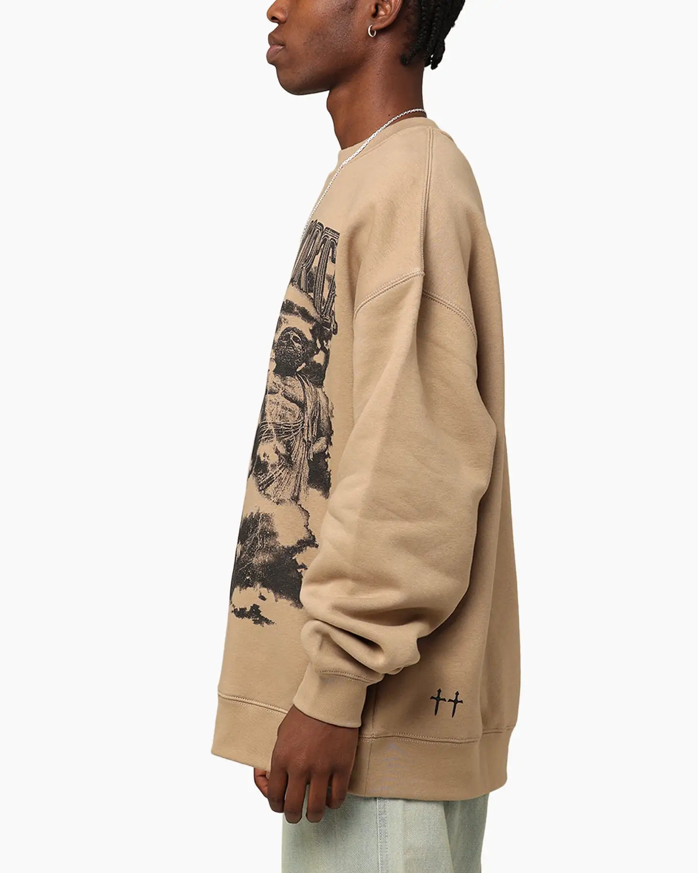 Saint Morta Zeus Heavy Crewneck Sand