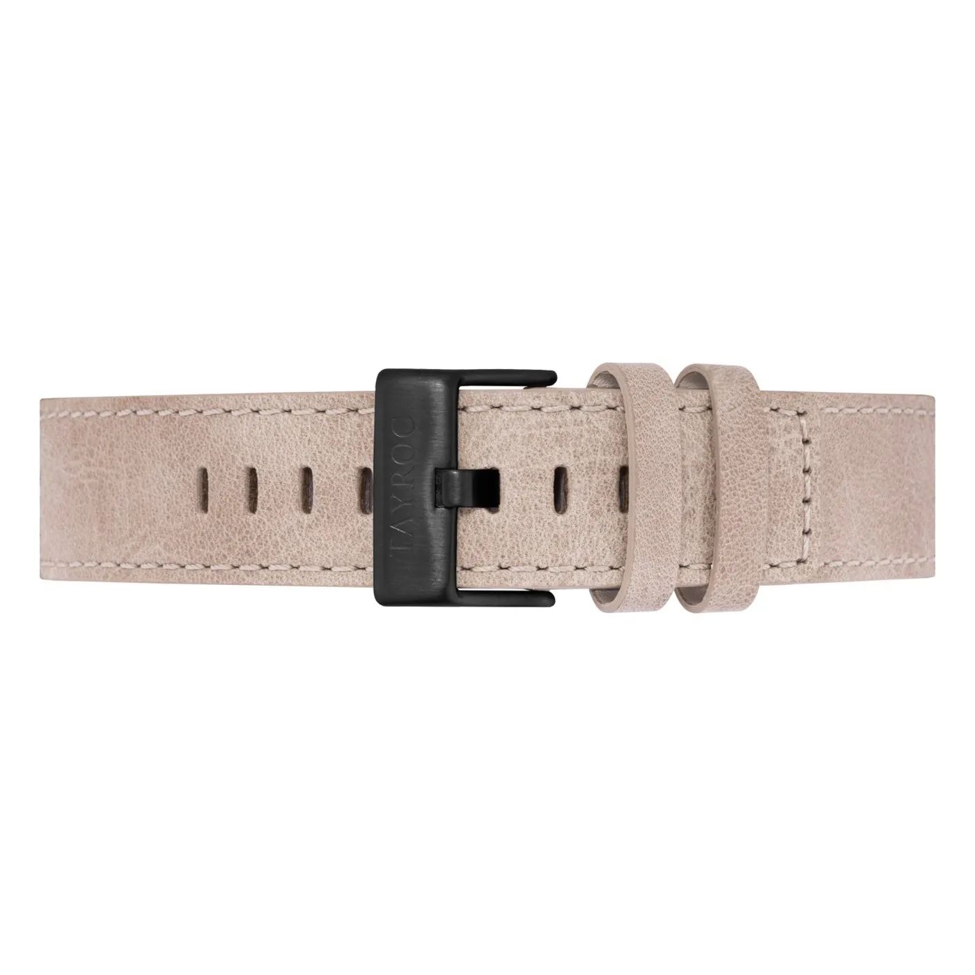 Sand Leather Strap/Black Buckle