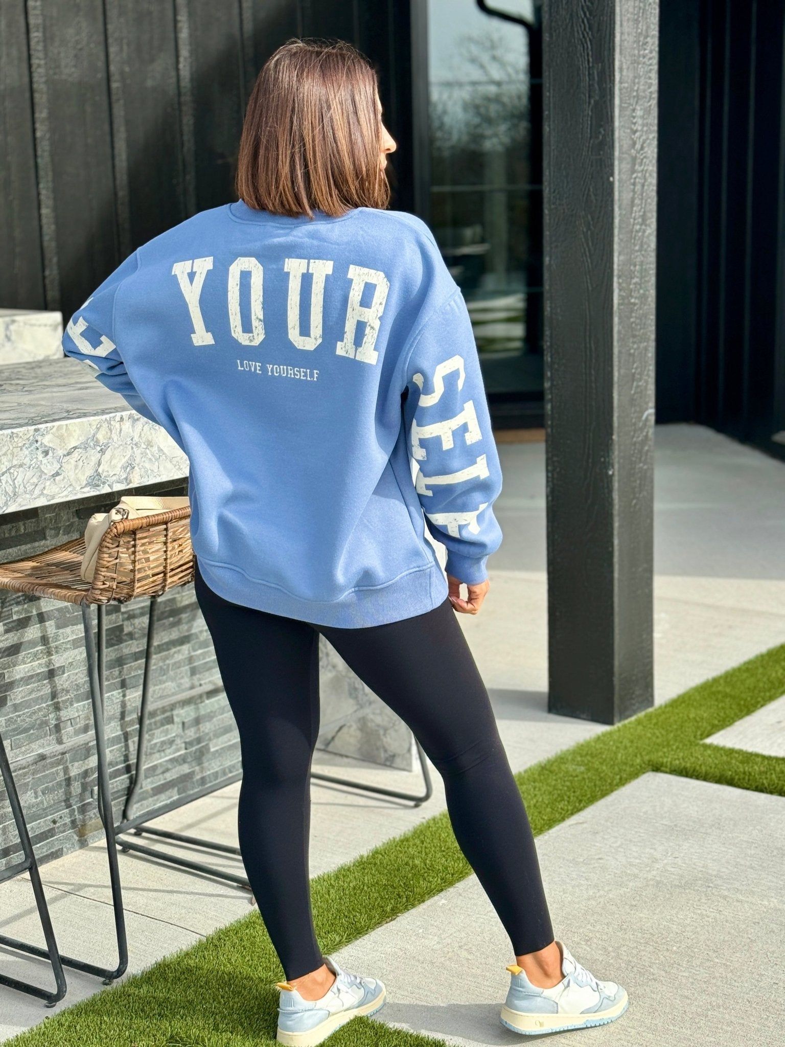 Self Love Sweatshirt (Washed Blue)