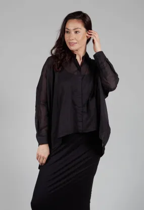 Sheer Shirt in Black