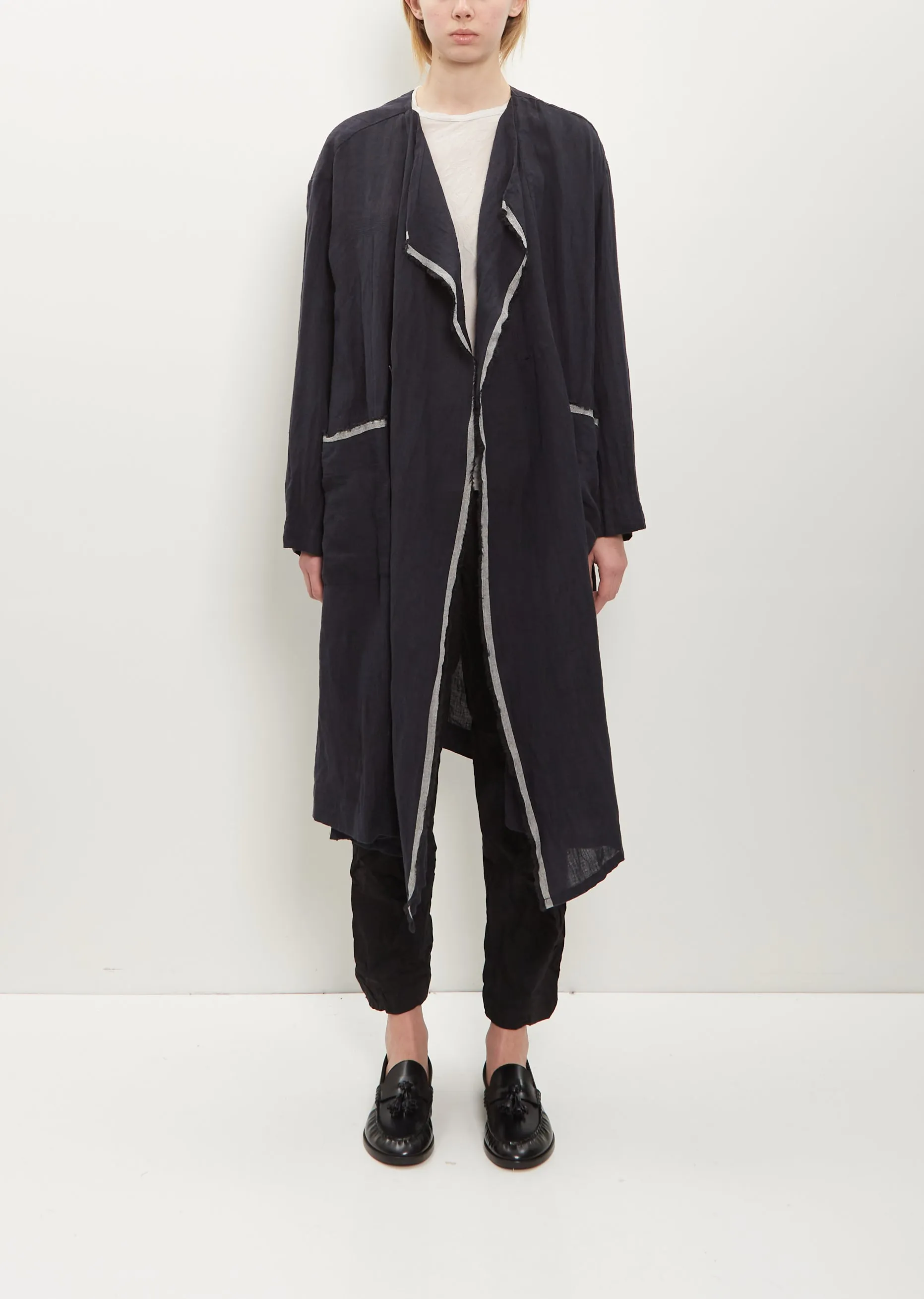 Single Button Duster Coat