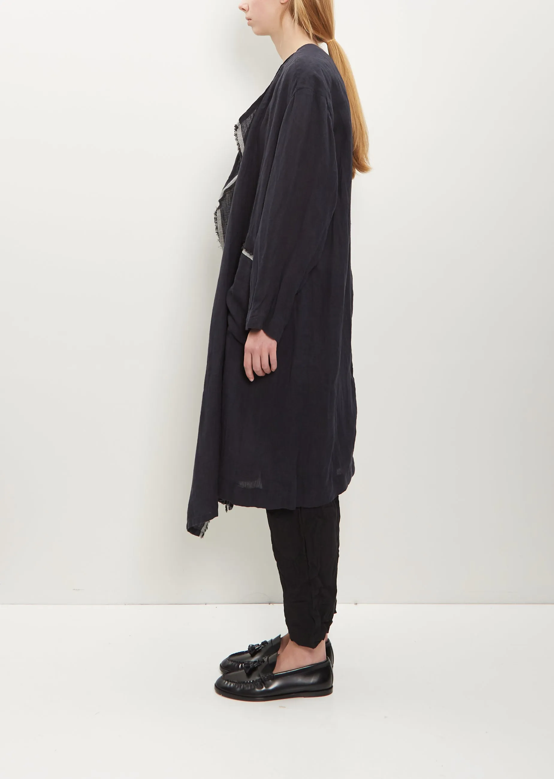 Single Button Duster Coat