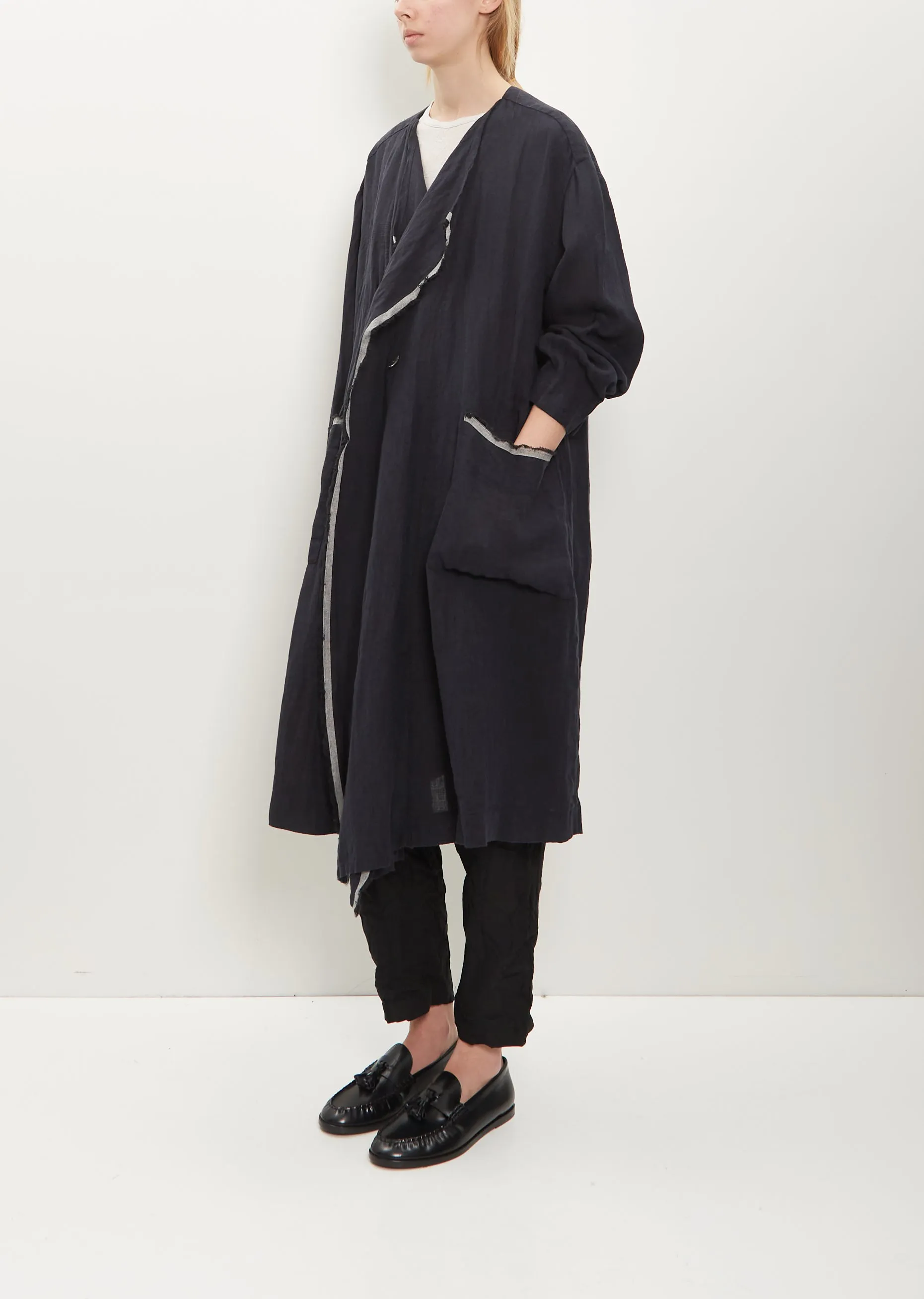 Single Button Duster Coat