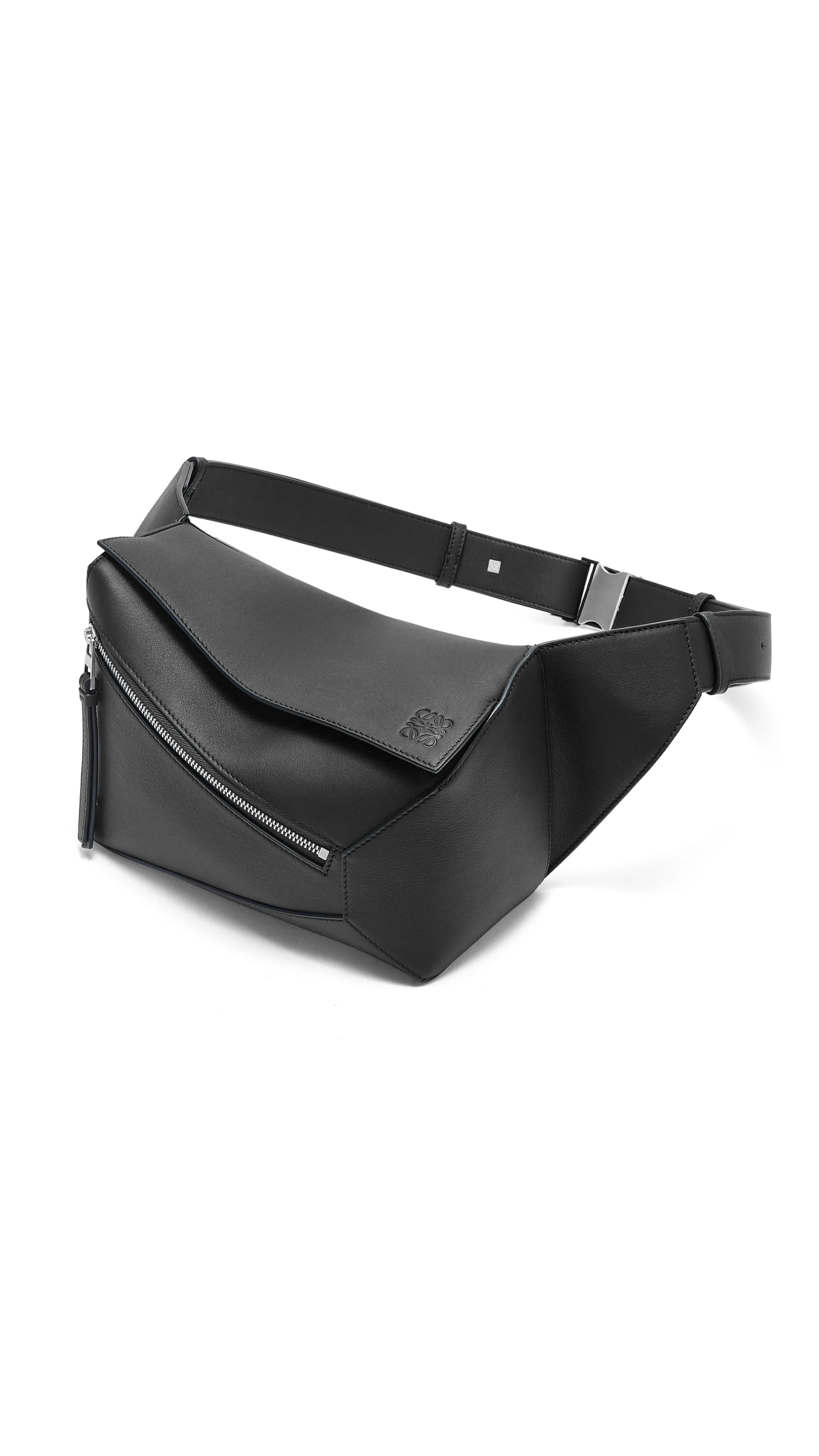 Small Puzzle Bumbag in Classic Calfskin - Black