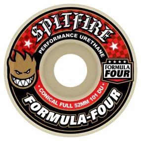 Spitfire Formula Four Conical Full Wheels Natural 53 mm 101 DU