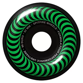 Spitfire Wheels Formula Four F4 Classic Black 52mm 99a