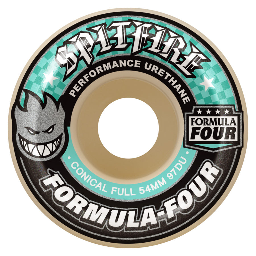 Spitfire Wheels Formula Four F4 Conical Full 97D Natural 54mm