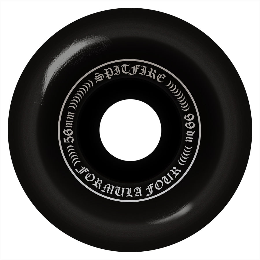 Spitfire Wheels Formula Four F4 OG Classic Black 56mm 99a