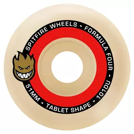 Spitfire Wheels Formula Four F4 Tablets Natural 101D 51mm