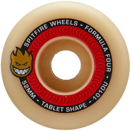 Spitfire Wheels Formula Four F4 Tablets Natural 101D 52mm