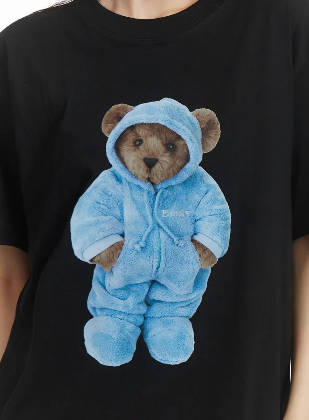 Teddy Graphic Oversized Tee OF428