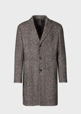 Tweed Single Breasted Coat