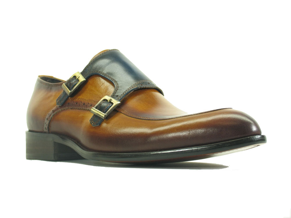 Two Tone Monk Strap Buckle Loafer