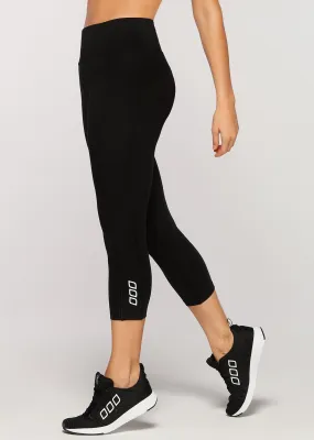 Ultimate Support 7/8 Tight | Black | Black | Tights and Leggings | Lorna Jane Australia