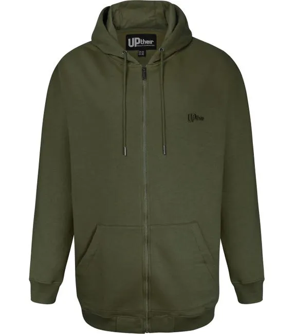 Uptheir 3 Pack Boom Time Zip Hoody Set - Green, Brown & Charcoal