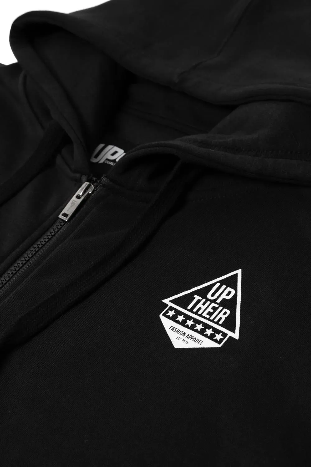 Uptheir Adderley Star Graphic Zip Hoody - Black