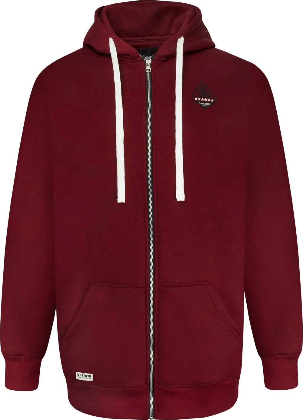 Uptheir Adderley Star Graphic Zip Hoody - Cabernet