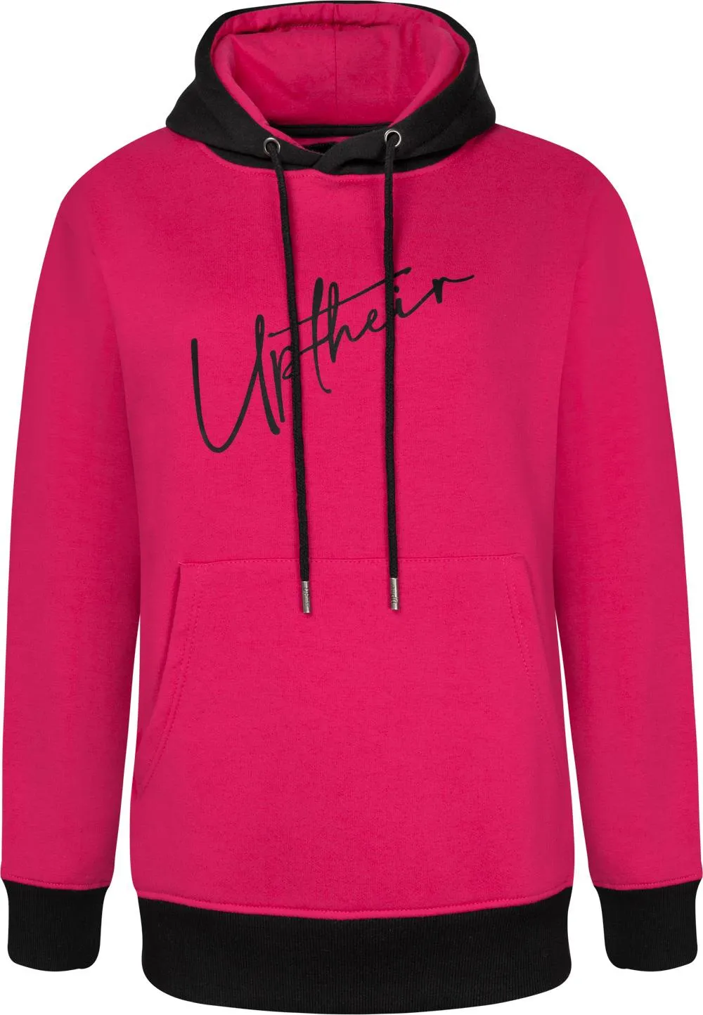 Uptheir Womens Charmed Logo Print Hoody - Pink