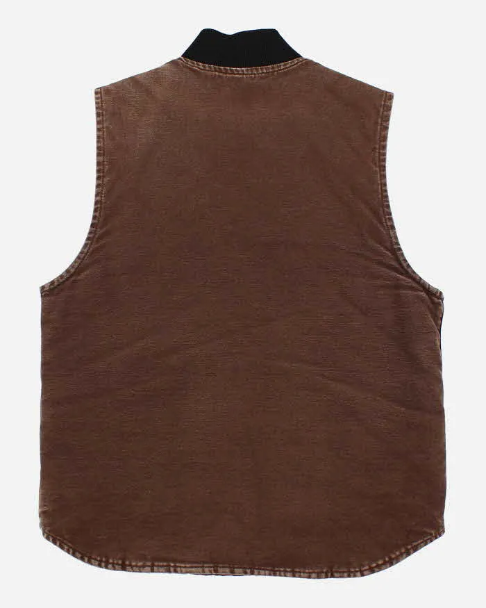 Vintage 90s Carhartt Brown Workwear Vest - M/L