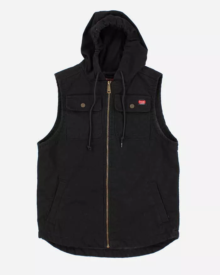 Vintage 90s Wrangler Workwear Hooded Vest - M