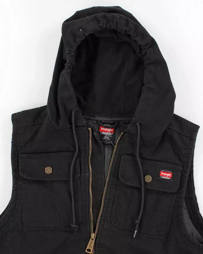 Vintage 90s Wrangler Workwear Hooded Vest - M