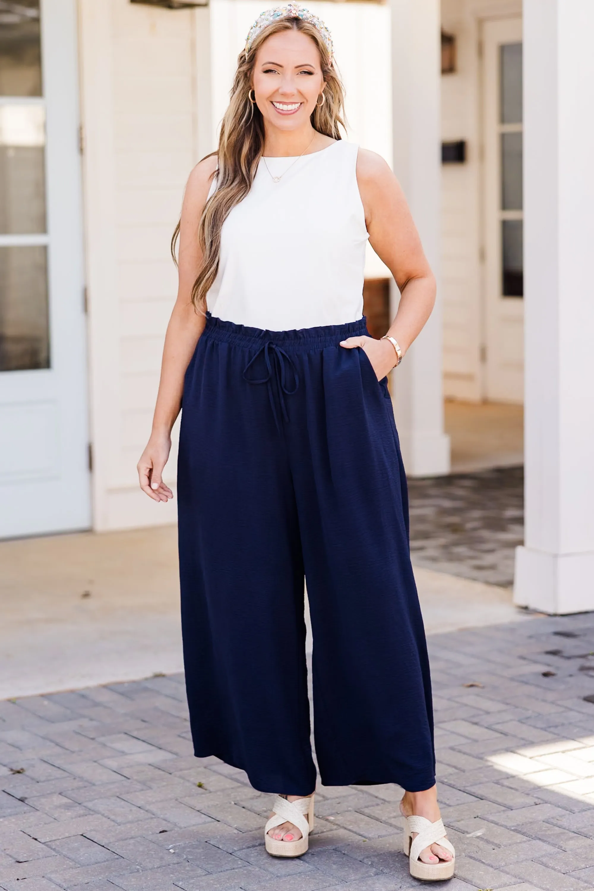 Weekend Wardrobe Pant, Navy Blue