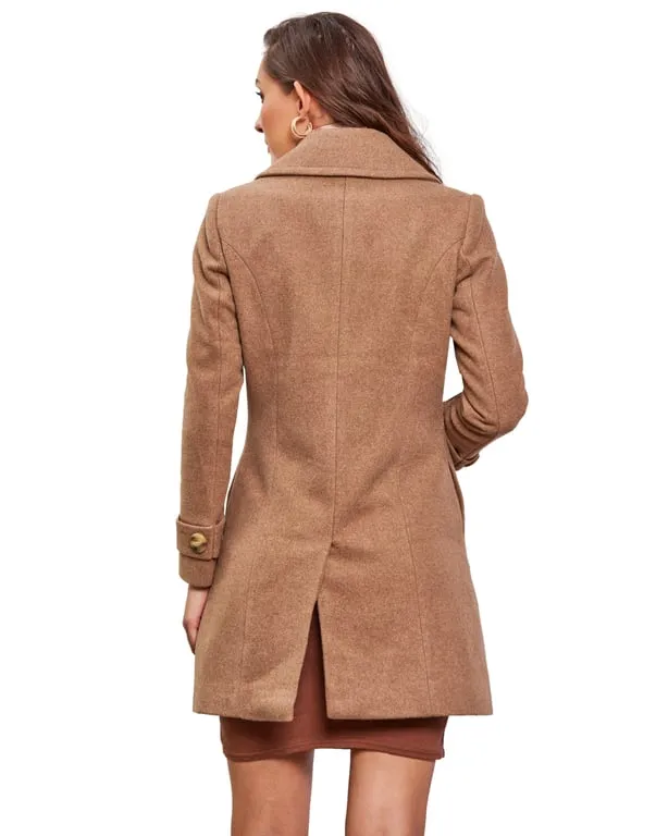 Women Coat Hazelnut Color