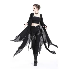 Women's Grungy Goth Hooded Coat