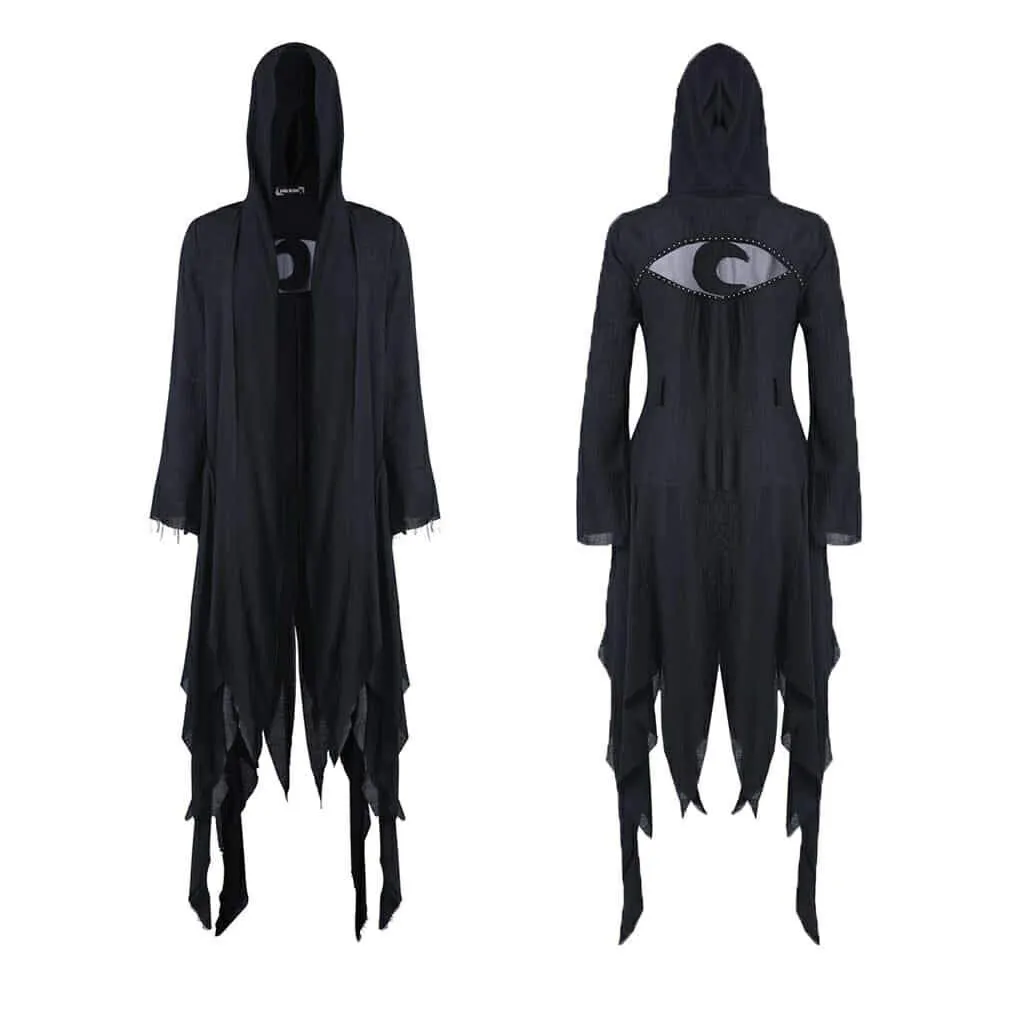 Women's Grungy Goth Hooded Coat