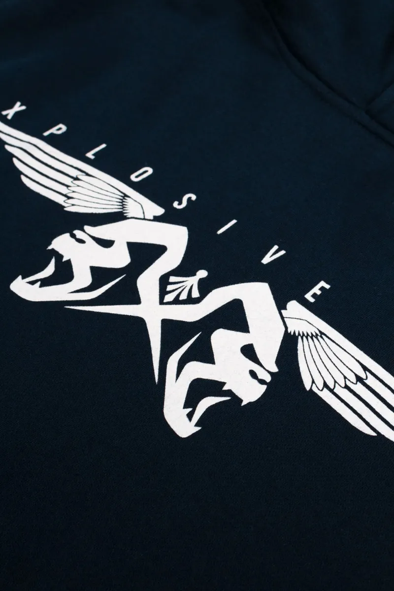 Xplosive Ape Cadet Print Hoody - Navy